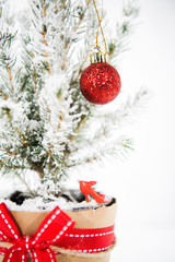 Wall Mural - Christmas abstract photo. Christmas decoration with small design elements. Happy 2020 New Year!