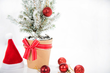 Wall Mural - Christmas abstract photo. Christmas decoration with small design elements. Happy 2020 New Year!