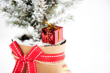 Wall Mural - Christmas abstract photo. Christmas decoration with small design elements. Happy 2020 New Year!