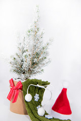 Wall Mural - Christmas abstract photo. Christmas decoration with small design elements. Happy 2020 New Year!