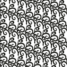 Abstract Inverted 2020 Seamless Pattern. Black White Seamless Pattern.