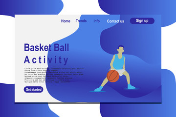 website template designs. Modern flat design vector illustration concepts of web page design for website and mobile website development.
