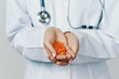 © SHOTPRIME STUDIO - closeup of doctor holding pills