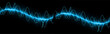 Sound waves oscillating dark blue light