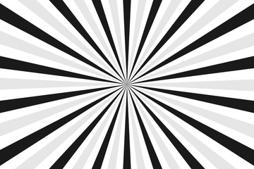 Wall Mural - White and black ray burst style background