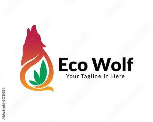 Nature Roaring Wolf Cannabis Logo Design Inspiration Buy This