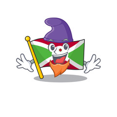 Wall Mural - Flag burundi mascot cartoon style as an Elf