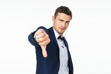 Poster - businessman with thumbs up