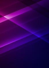 Fototapete - Dark abstract background with neon lines, glow. Bright neon glow.