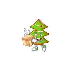 Sticker - With box Super Funny trees cookies cartoon character style