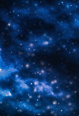 Wall Mural - stars, planet and galaxy in cosmos universe, space and time travel science background