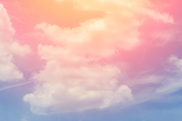 Wall Mural - cloud background with a pastel colour