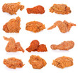 © siwaporn999 - Fried chicken isolated on white background.