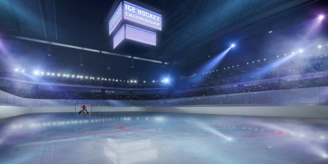 Sticker - Ice hockey stadium.