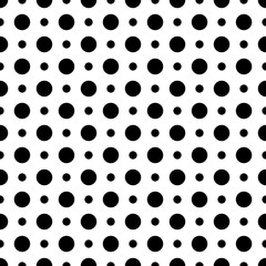 Poster - Geometric pattern seamless mosaic dots circles, vector dot pattern, Pixels backdrop halftone pattern
