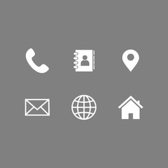 Wall Mural - website icon set vector design symbol