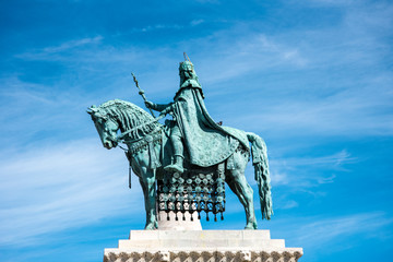 Wall Mural - the Fisherman’s Bastion. The construction of the Fisherman’s Bastion started just before the Matthias Church was finished by 1896, the thousandth birthday of the Hungarian state.