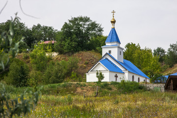 church standing on a hill