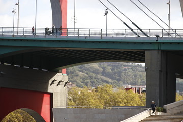 Poster - Bridge over the estuary of Bilbao