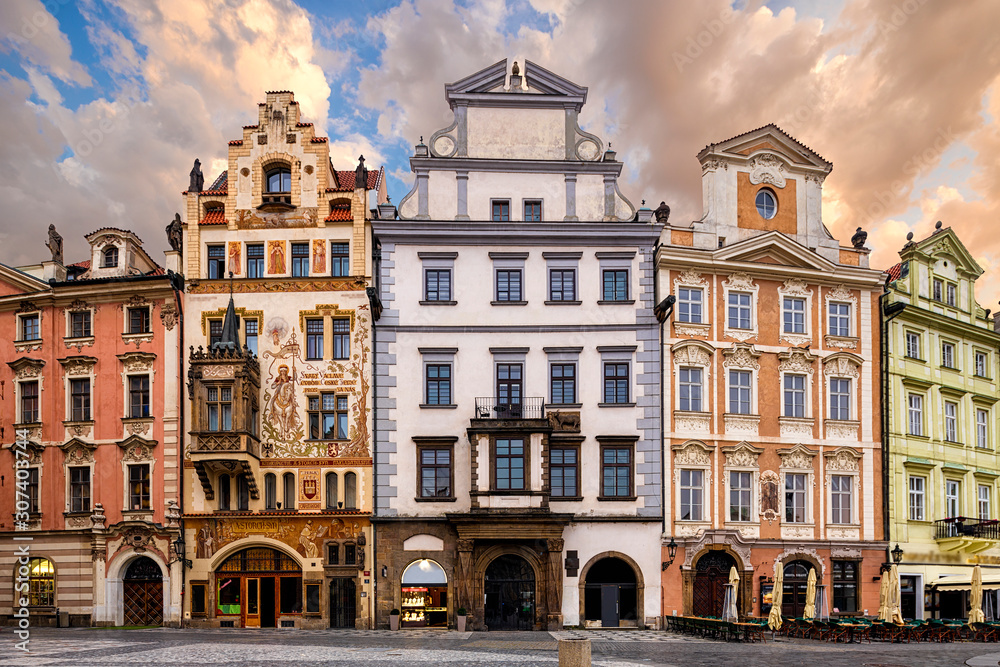 Obraz na płótnie architecture of Prague, Czech republic. w salonie