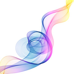 Poster - Vector multicolored vortex wave. Colorful abstract background.