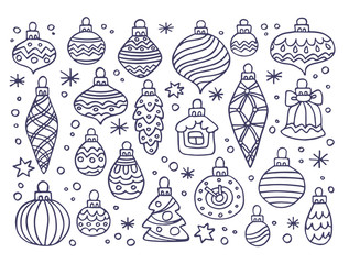 Sticker - christmas decorations-21