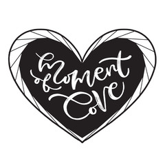 Wall Mural - Valentines day print. Moment of Love typographic poster. Photo album cover design.
