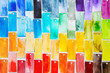 © Catherine MacBride/Stocksy - Handmade Watercolour Swatches in zig zag pattern