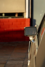 Side Mirror Of Vintage Car