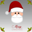 © lar01joka - Merry christmas poster with a santa claus cartoon - Vector