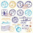 Vintage Postmark Stamp Vector Set