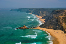 Portugal, Algarve, Castelejo And Cordoama Sandy Beaches