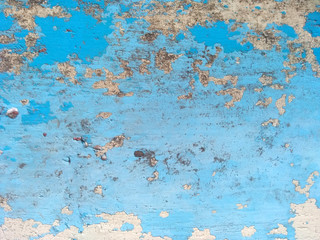 Wall Mural - Wood walls with peeling paint. Wood wall texture can be used as a wall frame and wall background. Dirty and Old wooden wall texture background.