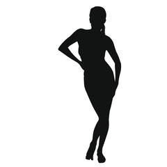 Wall Mural - Woman Silhouette