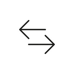 Poster - Simple arrow line icon.