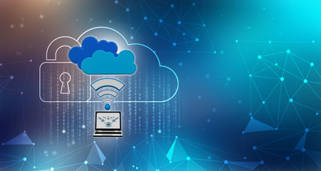 Poster - 3d rendering technology Cloud computing 
