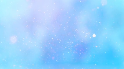 Wall Mural - abstract blue christmas looped background with snowflakes