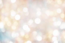 Blurry Background Of Christmas Lights - Light Pastel Colors