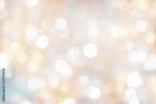 Fotomural blurry background of christmas lights - light pastel colors