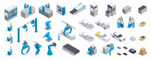 Industrial Equipment Isometric Set
