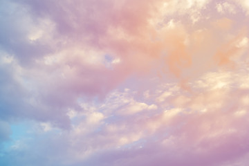 Wall Mural - cloud background with a pastel colour