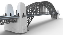 3d Rendering Of A A Bridge Isolated In A Bright Studio Background