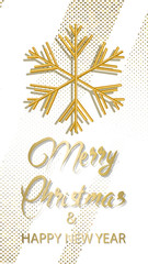 Wall Mural - Holiday design Merry Christmas and New Year