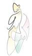 © Jason Murray - Body Positive Female One Continuous Line Abstract Vector Graphic Icon
