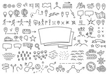 Scribbled Map Free Stock Photo - Public Domain Pictures