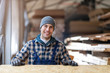 © pikselstock - Young male worker in timber warehouse