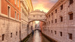 view of famous Bridge of Sighs (Ponte dei Sospiri) in Venice, Italy