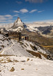 View from Grnergrat towards Matterhorn in Switzerland
