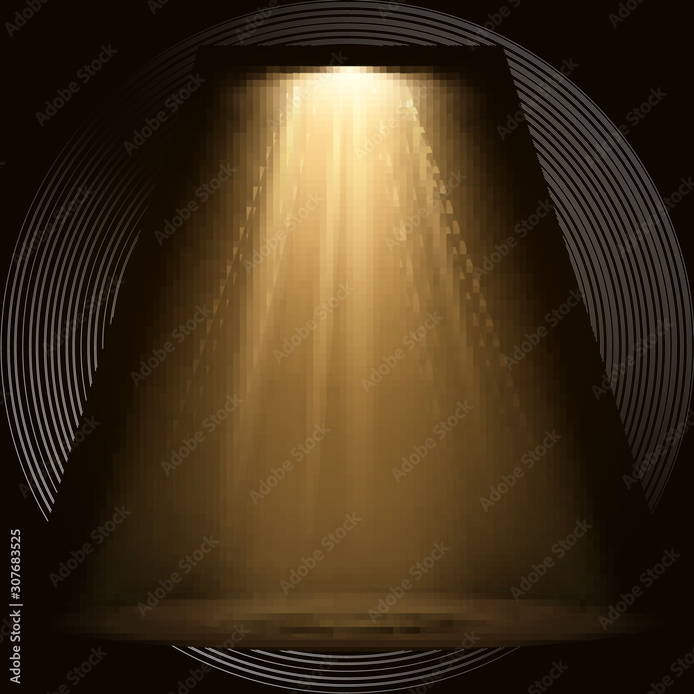 Spotlight isolated on transparent background. Vector illustration Stock ...