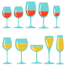 Vector Set With Kinds Of Glasses 
